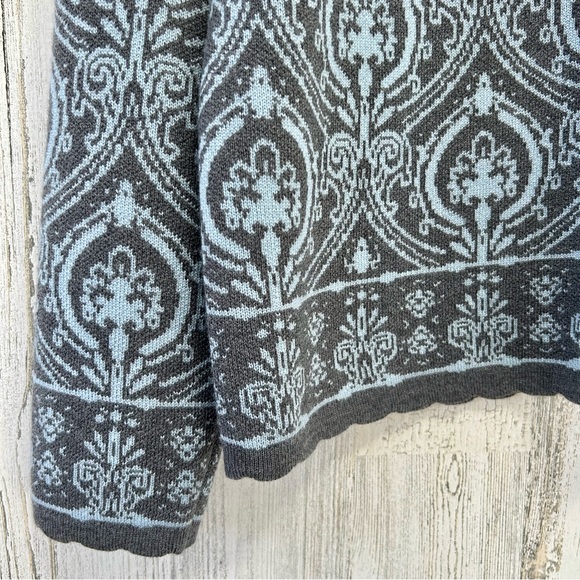 PENDLETON Grey Blue Merino Wool Cardigan Sweater MP - Picture 4 of 5